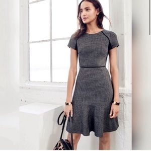 J. Crew Checkered Flutter Dress